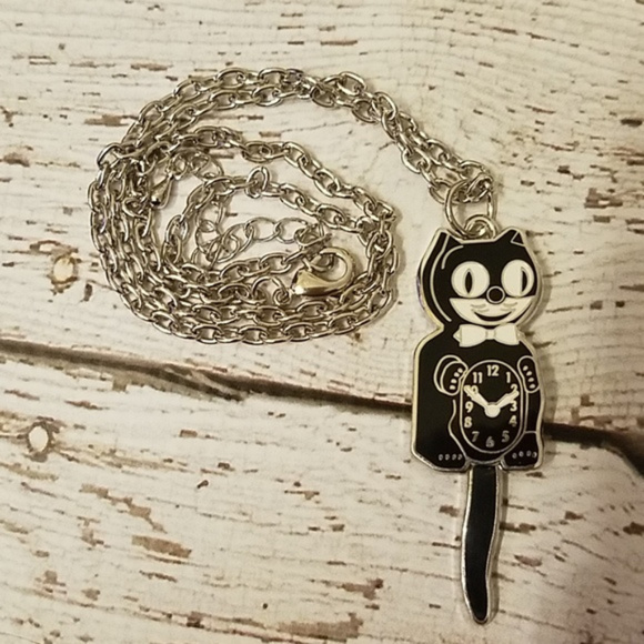 black kit-cat klock cat necklace - Picture 3 of 6